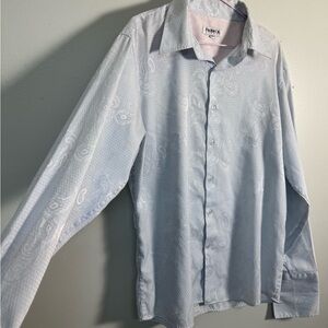 vintage 90s paisley French cuff dress shirt